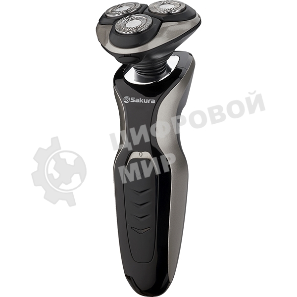 Электробритва Sakura SA-5421BS 3гол 2триммера сух.бритье аккум