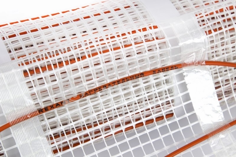 Теплый пол (нагревательный мат) Rexant Extra, площадь12,0 м2 (0,5 х 24,0 метров), 1920Вт, (двух жильный)