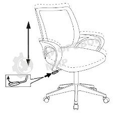 Кресло компьютерное Бюрократ CH-695NLT синий TW-05 сиденье черный TW-11, сетка/ткань, крестовина пластик