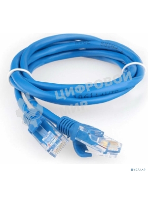 Патч-корд CCA light UTP Гарнизон PC-UTP-5e-1.5-B cat.5e, 1.5м, литой, многожильный синий