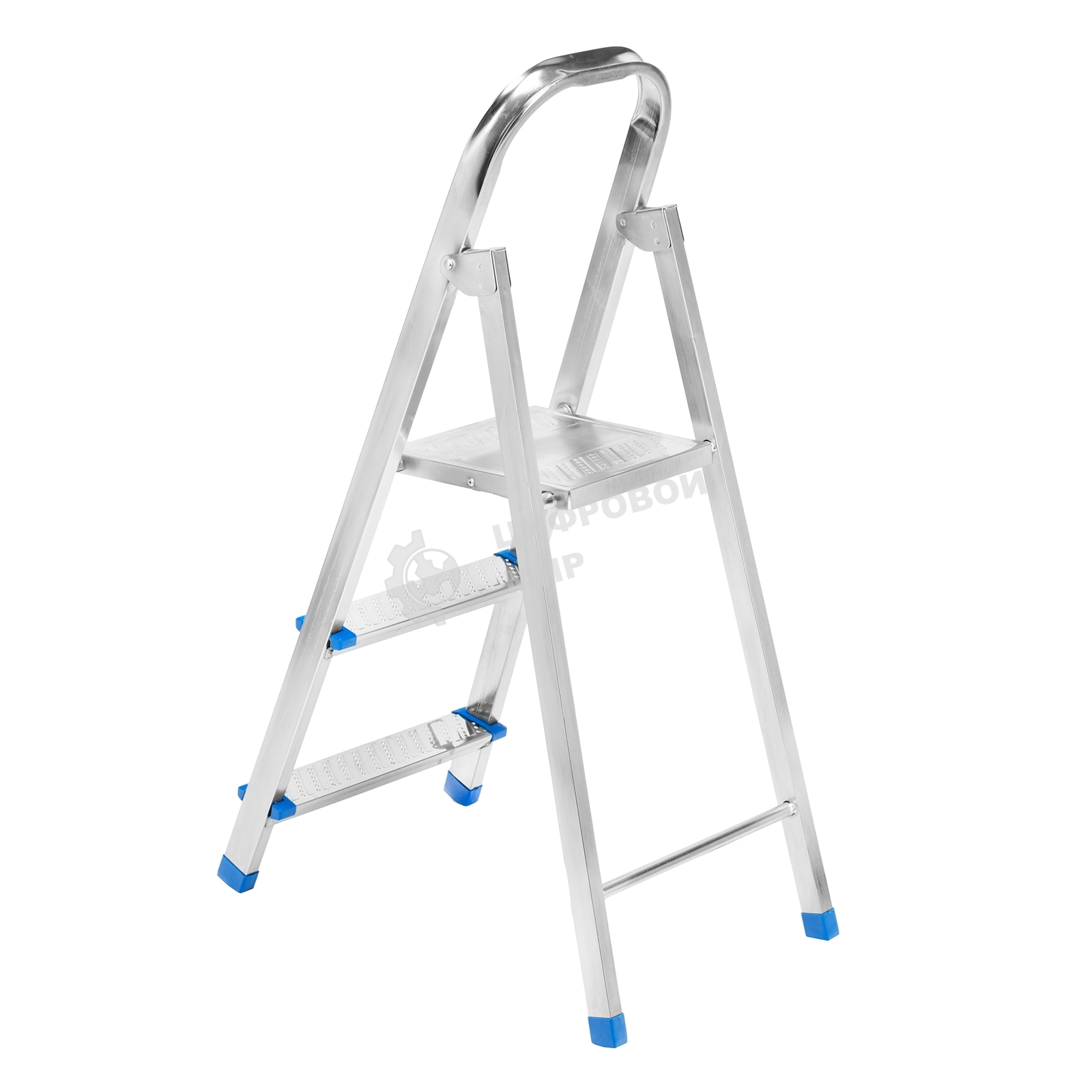 Стремянка Сибртех 3 ступени, стальная, оцинкованная