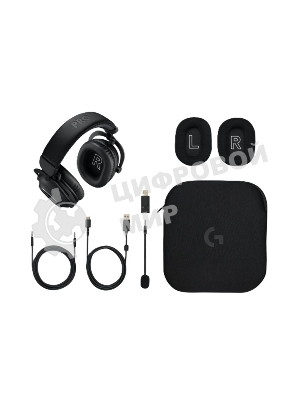 Гарнитура Logitech G PRO X 2 LightSpeed чёрный, беспроводная + проводная, радиоканал, до 50 ч