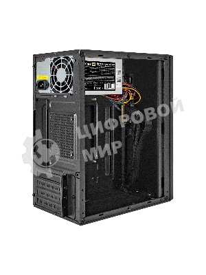 Компьютерный корпус Minitower ExeGate BAA-303-AA500 (mATX, БП AA500 с вент. 8см, 2хUSB, HD Audio, черный)