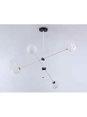 Светитльник Ambrella Light TR2505/4 WH/BK белый/черный G9/4 max 10W D970*700