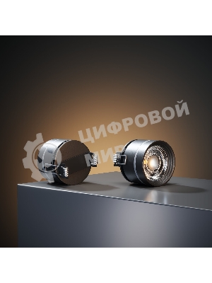 Встраиваемый светодиодный светильник 25035/LED 8W 4200K чёрный