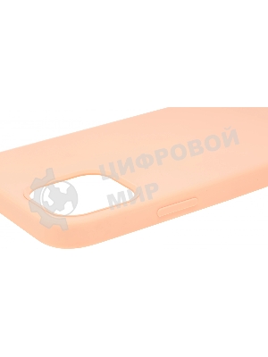 Чехол (клип-кейс) DEPPA Liquid Silicone, для Apple iPhone 12/12 Pro, розовый 87712
