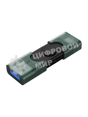 Флешка USB Kingston DataTraveler Duo (DTDEG2/128Gb), 128Gb, USB 3.2/Type-C, R/W 100/60, зеленая