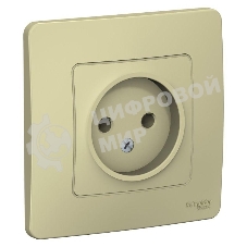 Розетка СП Blanca 16А 250В без шторок без заземл. беж. SchE BLNRS000017