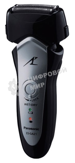 Электробритва сетчатая Panasonic ES-GA21 реж.эл.:3 питан.:аккум. черный/серый