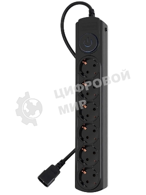 Сетевой фильтр Ippon BK-6-UPS-1.8-10-B 1.8 м, 6 розеток, черный, коробка