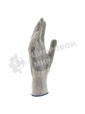 Перчатки из синтетической нити, ПВХ точка, 13 класс, белые, XL Россия