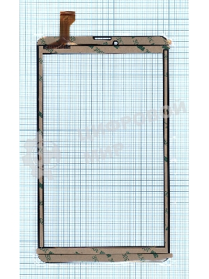 Сенсорное стекло (тачскрин) для BQ-8067L Hornet Plus, черное