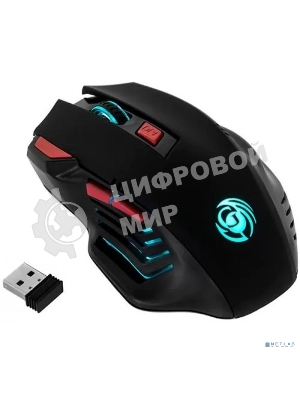 Мышь беспроводная Dialog Gan-Kata MRGK-14UR черный, 1600 dpi, радиоканал, USB, кнопки - 6