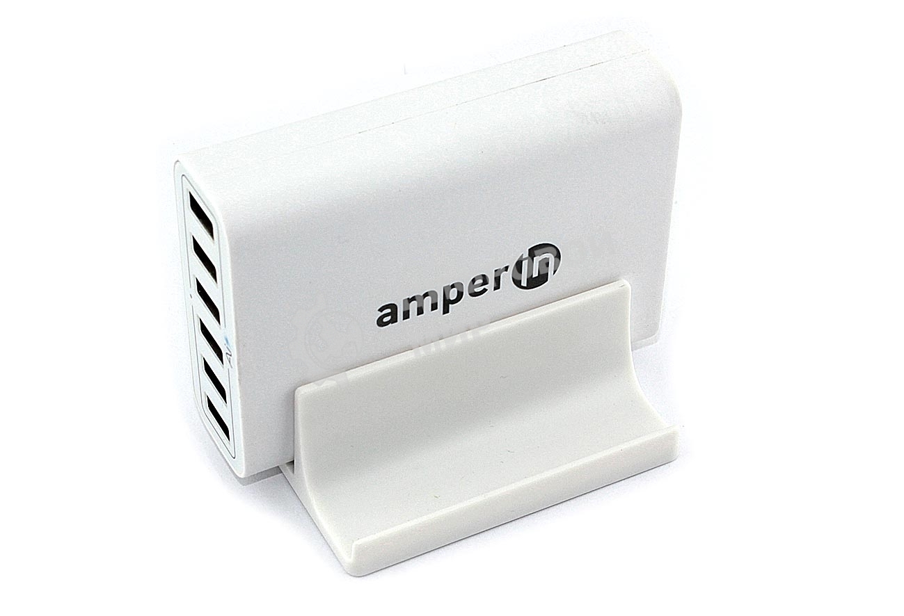 Блок питания (сетевой адаптер) Amperin Quick Charge 6-port QC 3.0 USB (YDS-TC060-4-2-0), белый