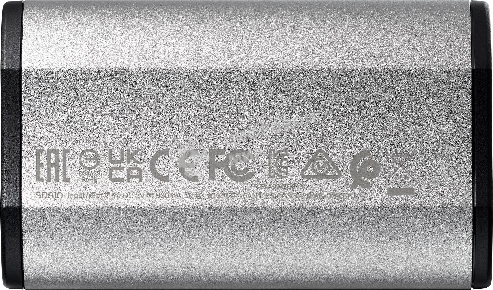 Внешний SSD ADATA SD810, 2TB, USB 3.2 Gen 2x2 Type-C, R/W 2000/2000, серебристый