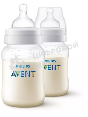 Бутылочка для кормления Philips SCY103/02, Anti-colic 1+ мес., 260 мл, 2 шт.