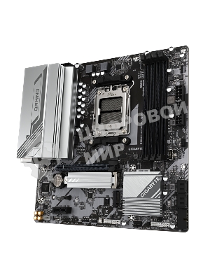 Материнская плата Gigabyte B650M GAMING PLUS WIFI, AM5, AMD B650, 4xDDR5, 4xSATA, 2xM.2, 1xPCIe 4.0 x16, 1xPCIe 3.0 x1, 2xDP, 1xHDMI, 1x2.5Gb LAN, Wi-Fi 6E, Bluetooth 5.3, 1xUSB-C 5Gbps, 5xUSB-A 5Gbps, 6xUSB-A 2.0, 3x3.5 мм, 7.1, mATX