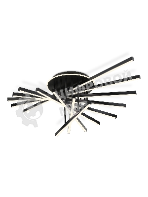 Потолочный светодиодный светильник Ambrella light FL6292 BK черный 160W 3000K-6400K 1100*790*315 (ПДУ ИК)