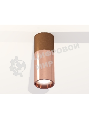 Светильник Ambrella Light XS6326060 PPG/SCF золото розовое полированное/кофе песок MR16 GU5.3 (C6304, C6326, A2010, N6114)