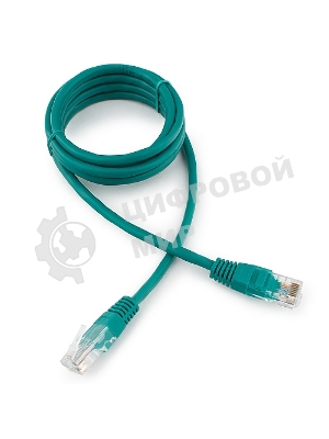 Патч-корд UTP Cablexpert cat.5e, 1.5м, литой, многожильный, зеленый