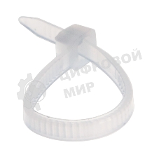 Хомут-стяжка кабельная нейлоновая Rexant 100x2,5 мм, белая, упаковка 100 шт.