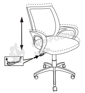 Кресло компьютерное Бюрократ CH-695NLT синий TW-05 сиденье черный TW-11, сетка/ткань, крестовина пластик
