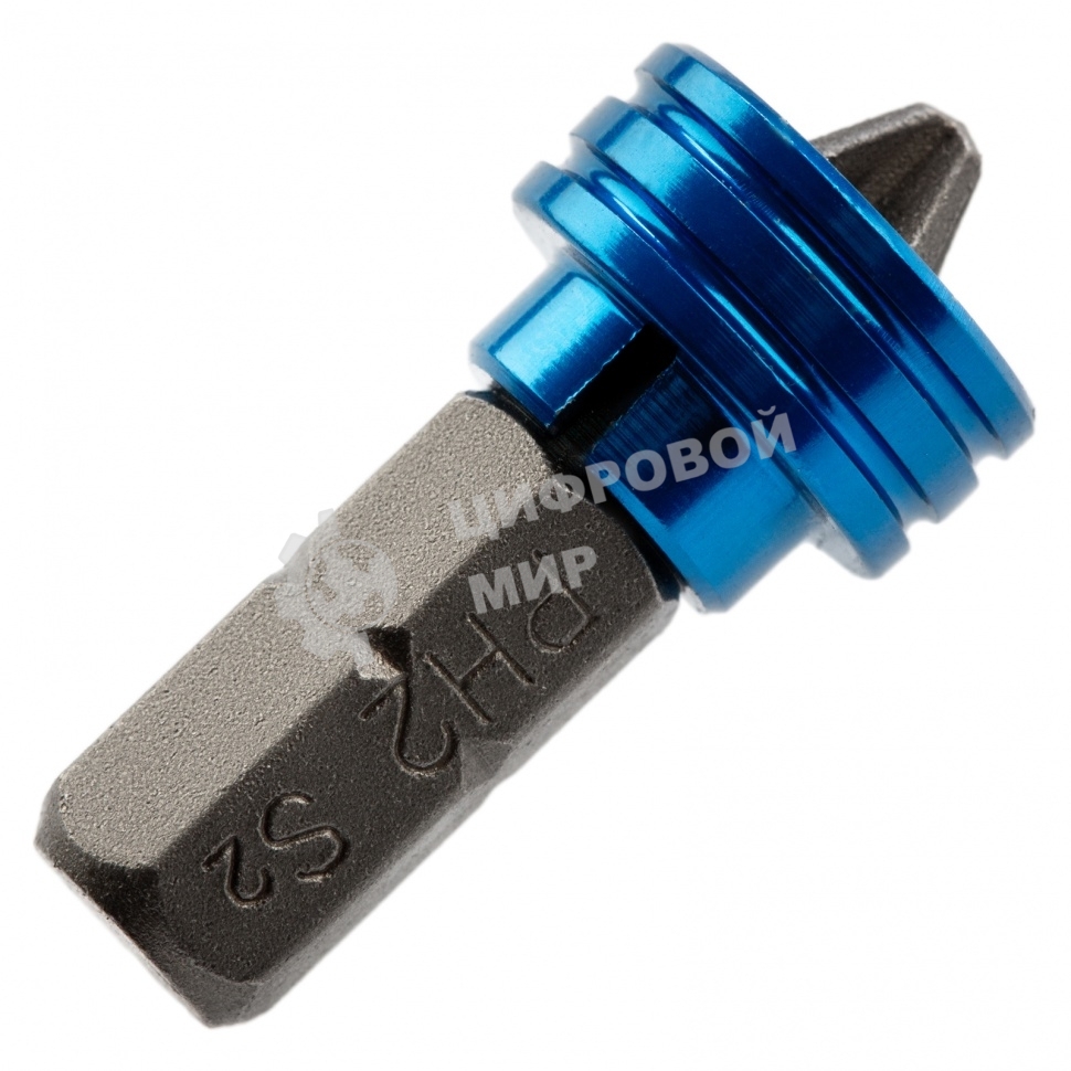 Бита Gross PH2x25 мм с ограничителем и магнитом, для ГКЛ, S2