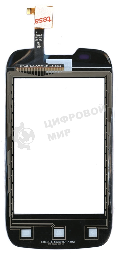 Сенсорное стекло (тачскрин) для Fly IQ431 IQ432, черное