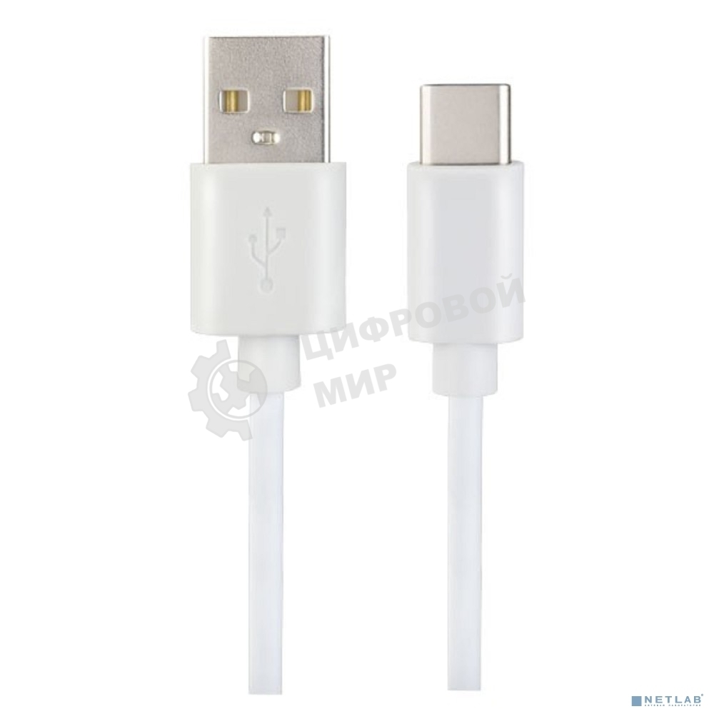Кабель PERFEO USB2.0 A вилка - USB Type-C вилка, белый, 1 м, бокс (U4704)