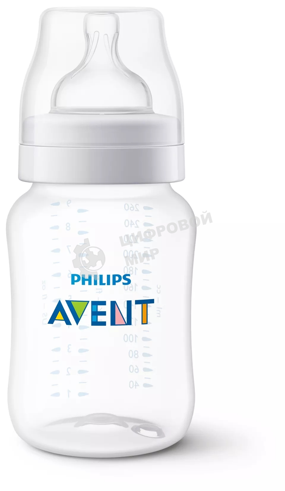 Бутылочка для кормления Philips SCY103/02, Anti-colic 1+ мес., 260 мл, 2 шт.