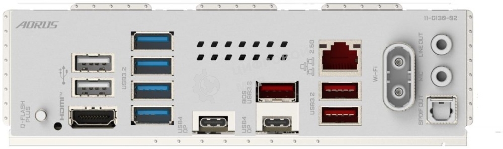 Материнская плата Gigabyte X870E AORUS PRO ICE, AM5, AMD X870E, 4xDDR5, 4xSATA, 4xM.2, 1xPCI-E 5.0 x16, 1xPCI-E 4.0 x4, 1xPCI-E 3.0 x4, 1xHDMI, 2xUSB-C, 1x 2.5Gb LAN, 2xUSB-A 3.2 Gen 2, 3xUSB-A 3.2 Gen 1, 2xUSB-A 2.0, 2x3.5 мм, TOSLINK, 7.1, 2xUSB4, 4xUSB