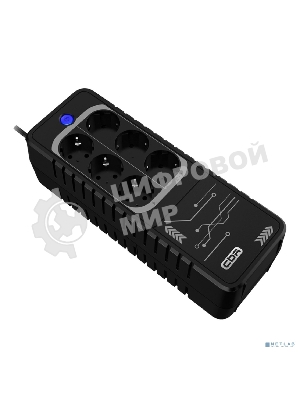 Источник бесперебойного питания CBR LGT-850H-6F-LDB Offline 850VA/480W 6Ah12V 6 x Shuko+ Breaker