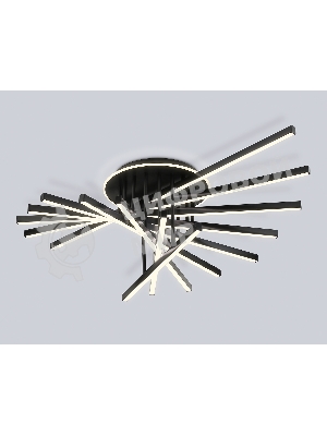 Потолочный светодиодный светильник Ambrella light FL6292 BK черный 160W 3000K-6400K 1100*790*315 (ПДУ ИК)