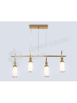 Светильник Ambrella light LH55274/4 BS/FR латунь/белый матовый E14*4 max 40W 845*65*1150