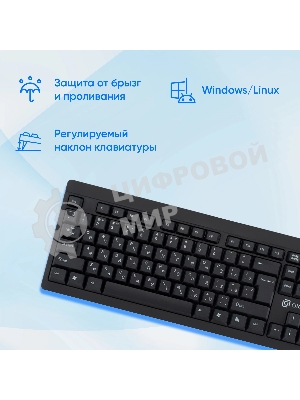 Клавиатура Oklick 125M проводная, USB Type-A, чёрный