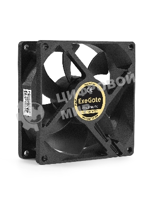 Вентилятор EC ExeGate EX09225BL-EC (Electronically Commutated, 110-220V AC/110-220V DC, 92x92x25, 2-Ball (двойной шарикоподшипник), провод 30 см, 2700RPM, 31dBA, 56,5CFM)