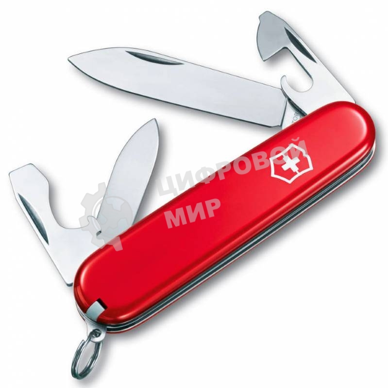 Нож перочинный Victorinox Recruit (0.2503) 84мм 10 функций красный карт.коробка