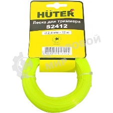 Леска для садовых триммеров Huter S2412 d=2.4мм L=12м для Huter GGT-800S(T)/1000S(T)/1300S(T)/1500S(T) (71/2/12)