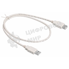 Кабель-удлинитель USB2.0 Buro USB A (m)/USB A (f) 0.75м