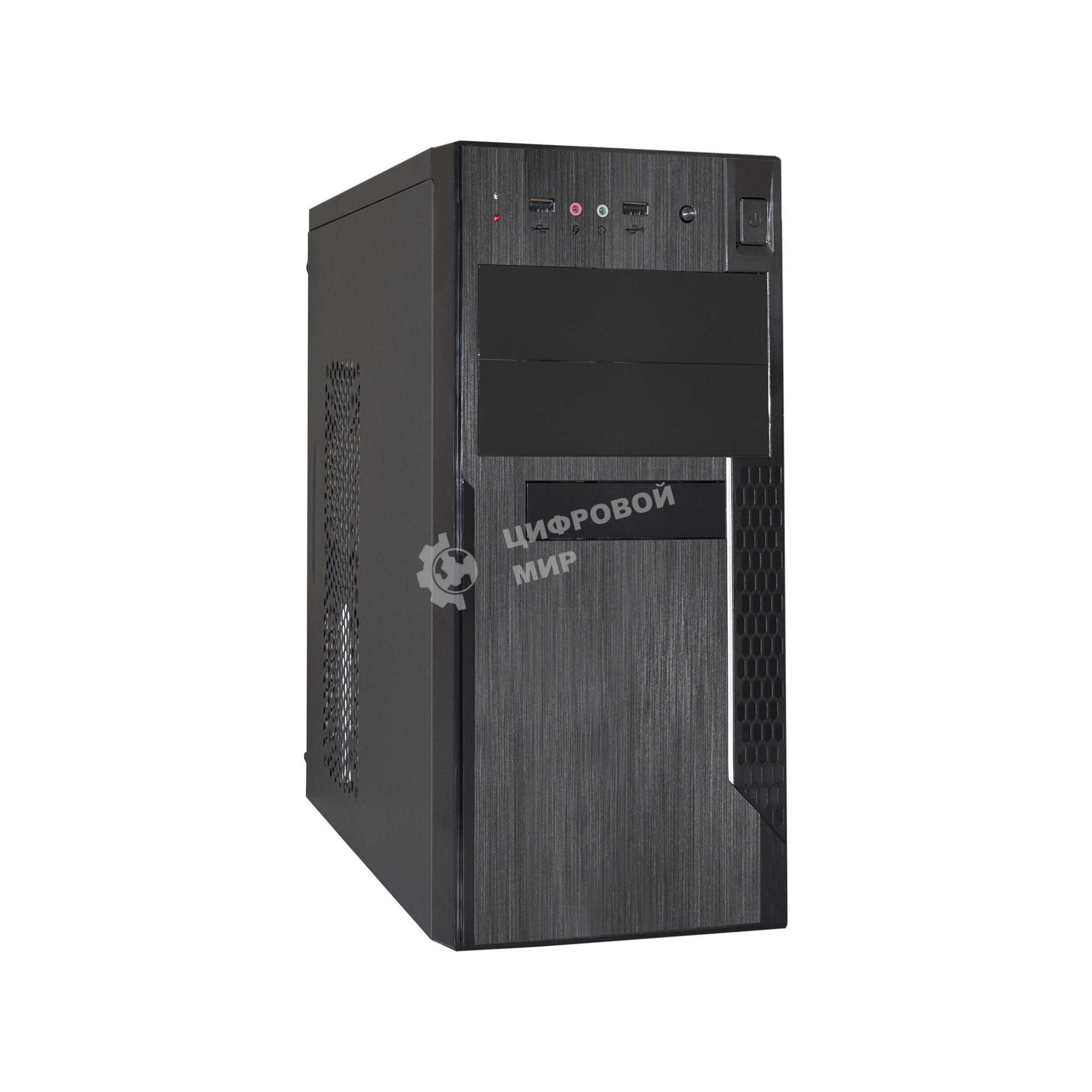 Компьютерный корпус Minitower ExeGate EX283241RUS MA-373X-UN350 Black, mATX (UN350, 120мм) 2*USB, Audio