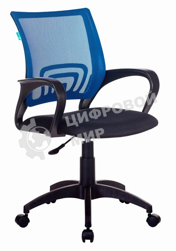 Кресло компьютерное Бюрократ CH-695NLT синий TW-05 сиденье черный TW-11, сетка/ткань, крестовина пластик