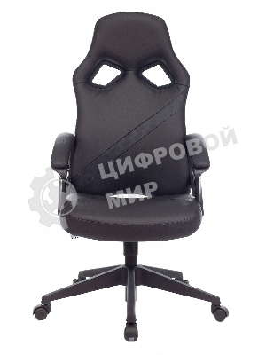 Кресло Zombie DRIVER черный, экокожа, 120 кг, механизм качания