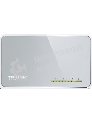 Коммутатор TP-Link SOHO TL-SF1008D Коммутатор 8-port 10/100M mini Desktop Switch, 8 10/100M RJ45 ports, Plastic case