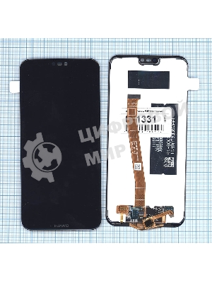 Дисплей для Huawei P20 Lite черный (COF)