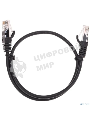 Патч-корд U/UTP Rexant cat.5e, RJ45-RJ45, 26AWG, ZH нг(А)-HF, черный, 0,5 м