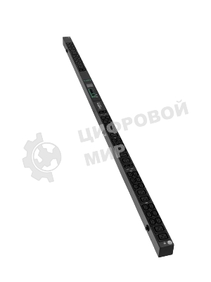 БРП Uniprom, с мониторингом, 0U, 400В, 3Ф, 32A, 36xC13 12xC19, 3м кабель, IEC309