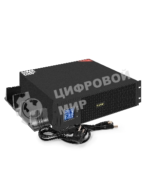 Источник бесперебойного питания Pure Sine Wave ExeGate SinePower UHB-5000.LCD.AVR.6C13.RJ.USB.3U (5000VA/4000W, LCD, AVR, 6*C13, RJ45/11, USB, возможность подключения до десяти внешних батарейных блоков 48В (поставляются отдельно), Rackmount 3U/Tower, металлический корпус, черный)