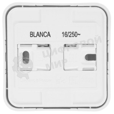 Розетка ОП Blanca 16А 250В без шторок без заземл. изол. пласт. бел. SchE BLNRA000111