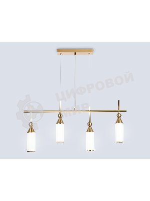 Светильник Ambrella light LH55274/4 BS/FR латунь/белый матовый E14*4 max 40W 845*65*1150