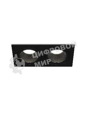Встраиваемый точечный светильник Ambrella light TN102832/2 BK/BK черный/черный GU5.3/2 178*93*50